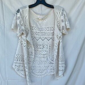Anthropologie Meadow Rue cardigan cover-up short sleeve size small